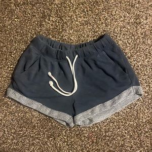 Divided blue comfy shorts- XS